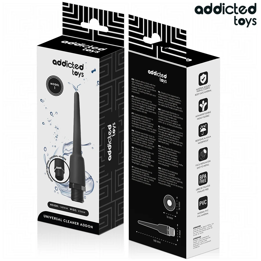 ADDICTED TOYS - NETTOYANT ANAL AVEC ADAPTATEUR UNIVERSEL MODÈLE 1